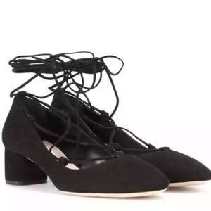 Miu Miu Lace Up Pumps
